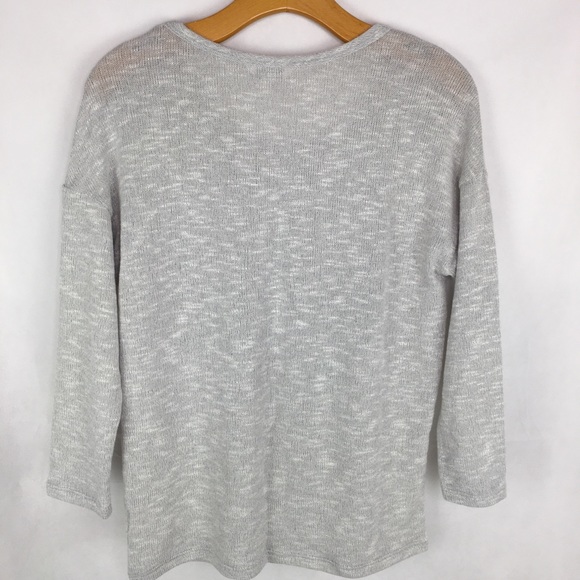 Charming Charlie Silver & Black Arrow Front Sweater - Picture 2 of 7